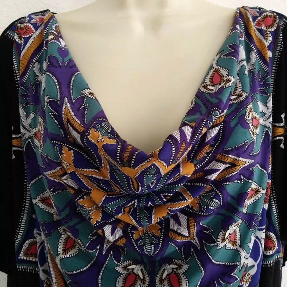 Nicole Miller Black Open Shoulder Stretch Dress - Picture 13 of 14